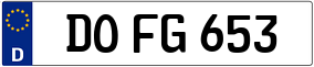 Trailer License Plate